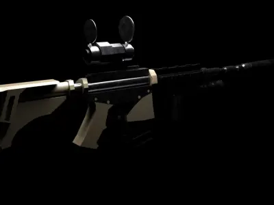 M416 - Rifle Low-poly 3D model