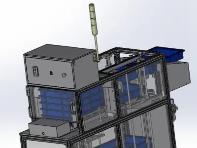 Stacking box feeding machine 3D model by forestlsls