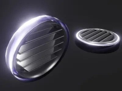 Car AC Vent 3D Model Low-poly 3D model