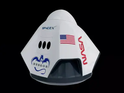 Space X Dragon 2 3D model