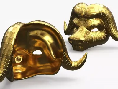 VIP Bull Mask 3D model