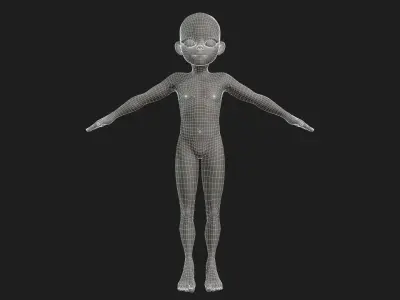 Characters Base Models Megapak Free 3D model
