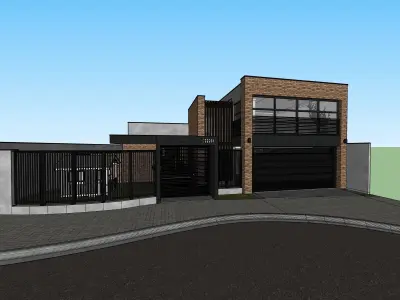 L01QR - Industrial House - Skp 13 e Lumion 10 3D model