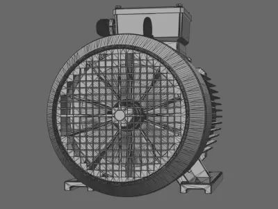 Electric motor 3D model from CGTrader