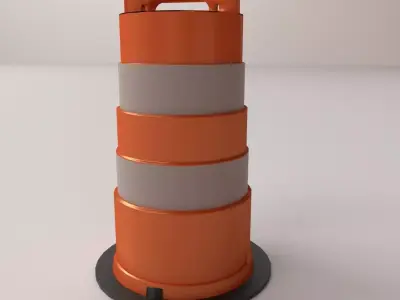 Barricade Barrel 3D model