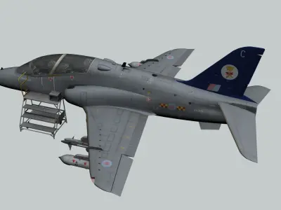 Hawk T1 3D Cockpit 3D model