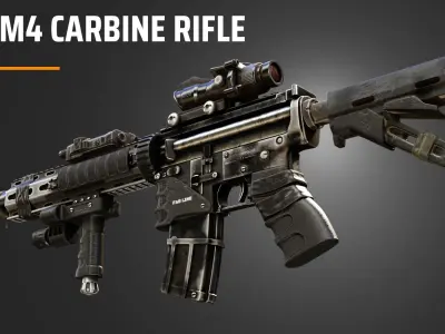 M4 Carbine Rifle 3D model