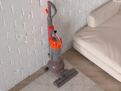  Dyson Bagless Upright Vacuum Cleaner Red 