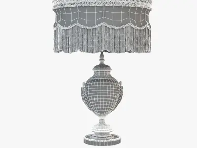 Classic Antique Baroque Lamp 3D model