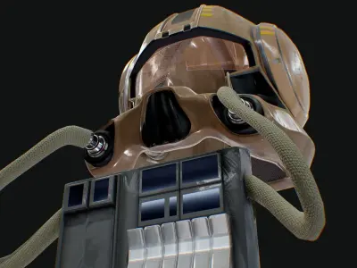 Clone Trooper Pilot Helmet 3D model