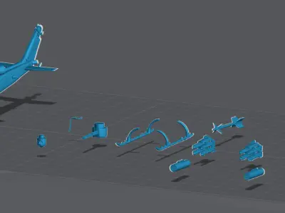 Ah1z RC body scale model 3D print model