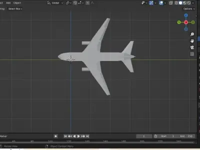 Aeroplane 3D model purchase