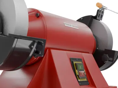 Double Bench Grinder POWERGRIND Realistic 3D Model 3D model