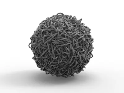 Clump of Wires 3D model