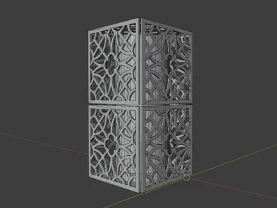 Lamp with PBR textures Low-poly 3D model