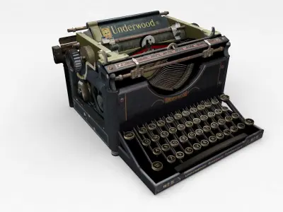 Vintage Typewriter Underwood  3D model