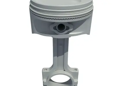 Detailed model of Piston 3D model