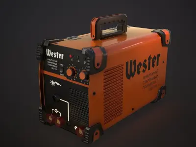 Industrial Welding Machine 3d model low-poly Low-poly 3D model