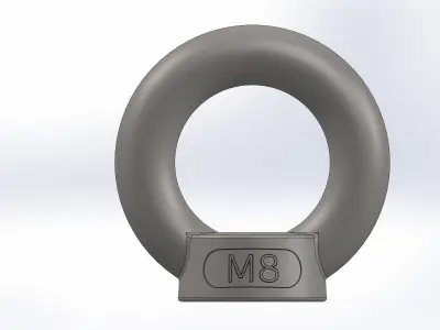 Eye nut M8 3D model