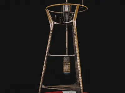 Navigation buoy Low-poly 3D model