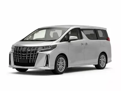 Toyota Alphard Executive Lounge Luxury MPV 3D Model Low-poly 3D model