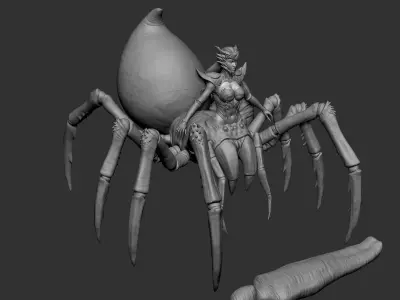 Spider Queen Monsters 3D model