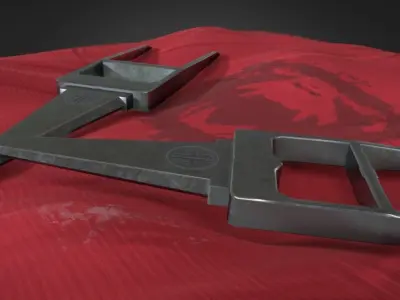 12 Monkeys Titan Katar Dagger Low-poly 3D model