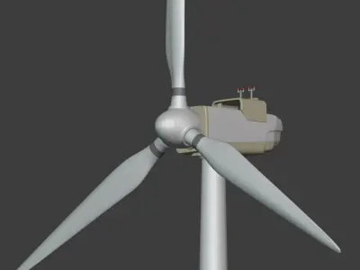 Generic Wind Turbine Low-poly 3D model purchase