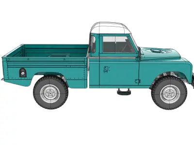 LAND ROVER SERIES 3 HIGH CAPACITY FOR 1 to 10 RC CHASSIS 3D print model