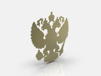 Russian Coat of arms gerb 3D print model