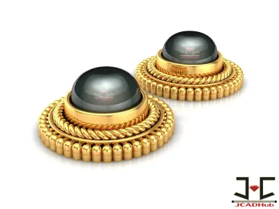 0230 - Antique Earring for Women - JCADHub 3D print model