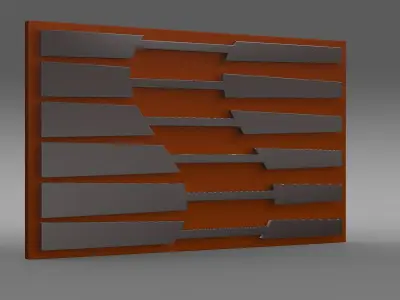 saleen logo 3D model by Sergey
