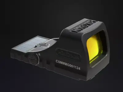 Holosun ELITE SCS red dot sight Low-poly 3D model