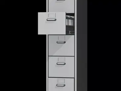 Tall filing cabinet 3D print model
