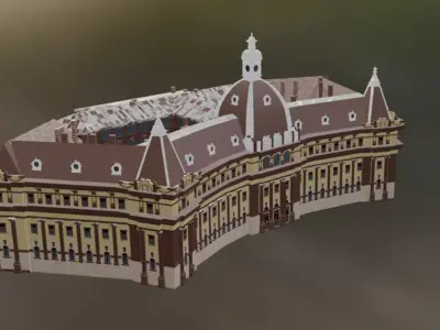 Brasov Prefecture - Historic Government Landmark 3D model