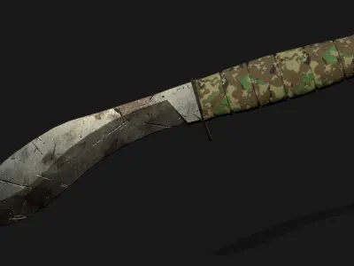 Kukri Knife 3D model