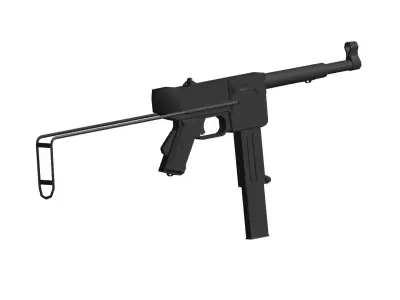 MAT-49 submachine gun 3D model