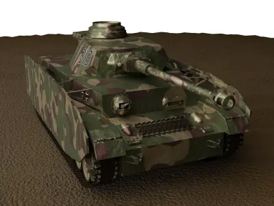 Panzer IV Ausfuehrung H Free 3D model