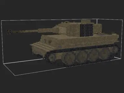Tiger 1 Model tank Free low-poly 3D model