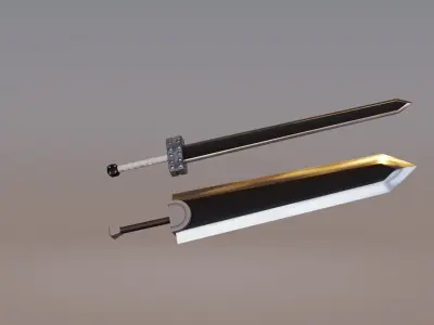 Berserk Golden Age and Godo Dragon Slayer Sword Pack 3D model