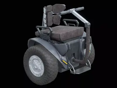 Self Balancing Wheelchair Seat Segway PBR Low-poly 3D model