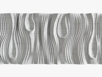 wave wall 3D model