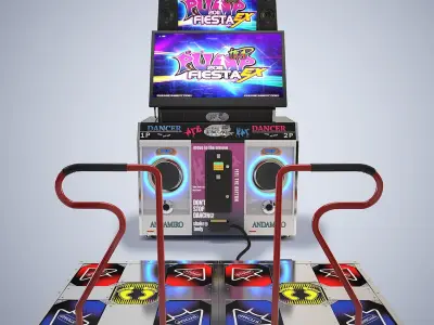 Pump It Up Fiesta Dance Machine 3D model