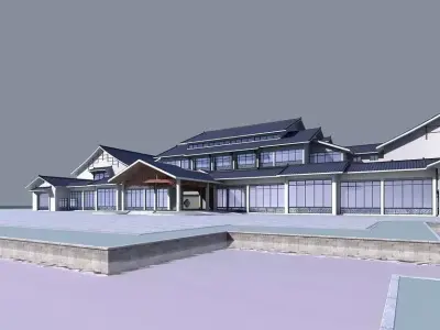 Chinese Style Architecture 3D model 48