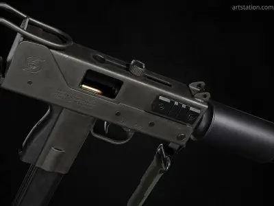 Ingram MAC-10 Low-poly 3D model purchase