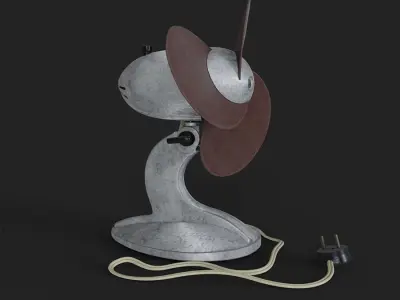 Vintage cooling fan 3D model