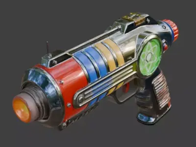 Atomic Fusion Ray Emitter 3D Model Low-poly 3D model