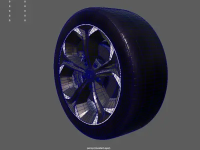 Honda Civic Wheel 3D model