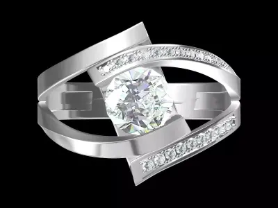 Wedding Ring  3D print model 293