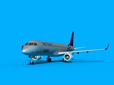 Embraer Emb-190 Austral Sky Team 3D model